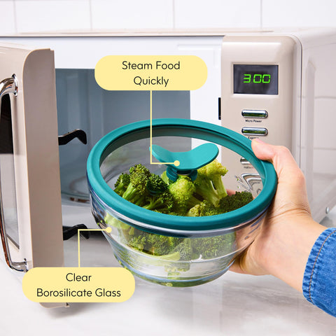 Anyday stacked containers in fridge saving shelf space benefit