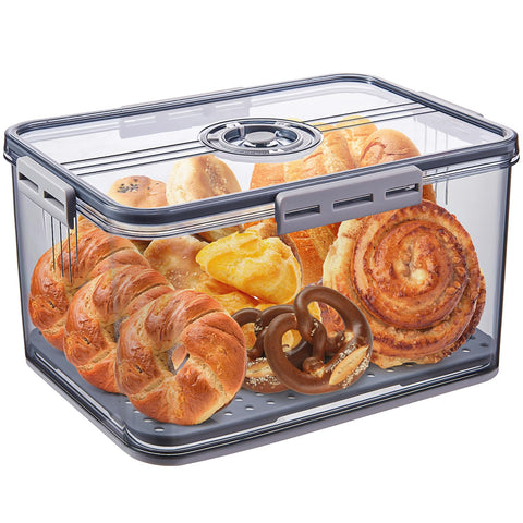 ANYPROLUS front view showing clear box and organized countertop benefit