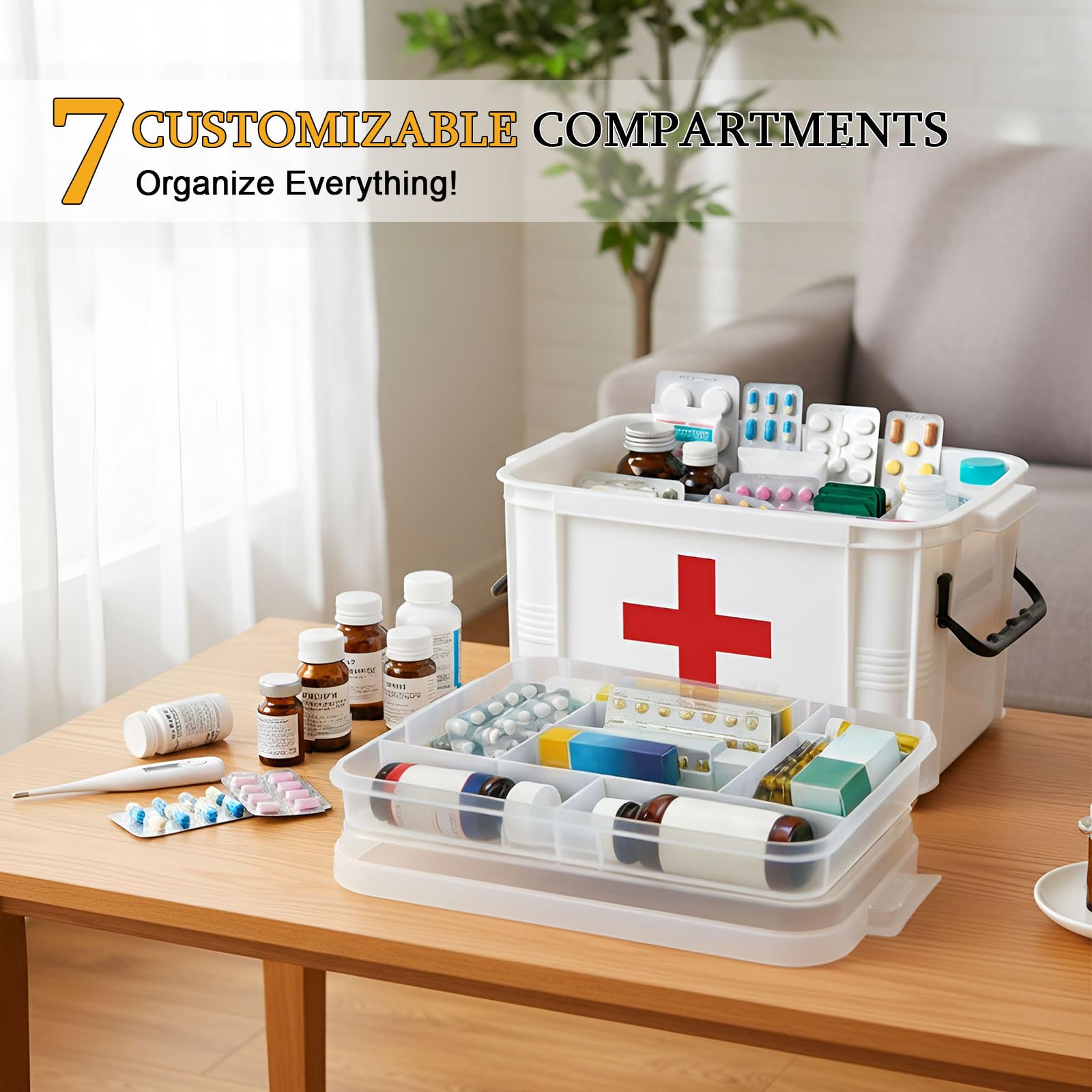ANYPROLUS interior view with bottles and vials packed for easy visibility