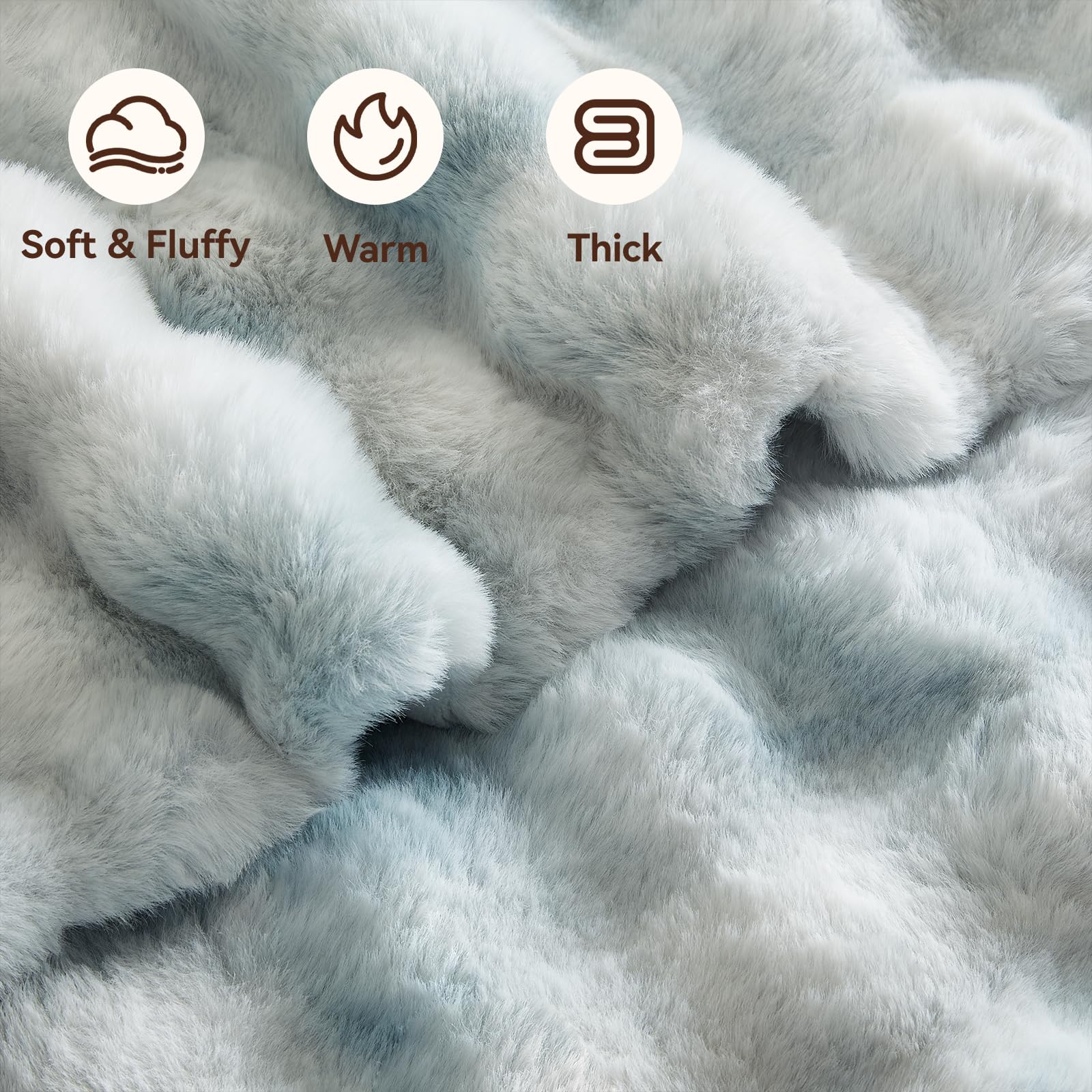 Anysay close-up faux fur texture displaying softness and warmth