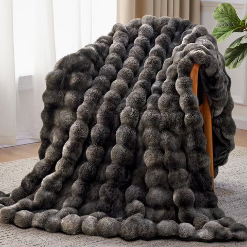Anysay front folded throw showing neat styling and cozy appeal