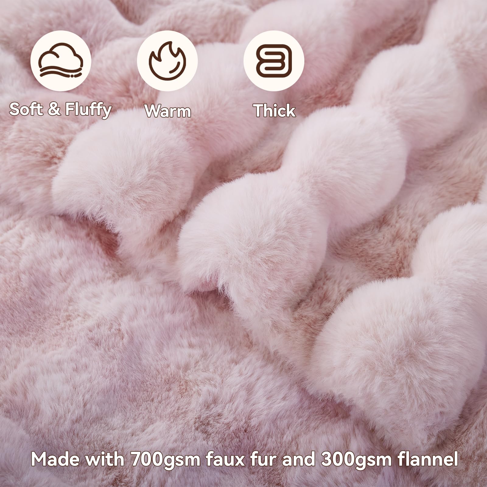 Anysay close-up of bubble texture highlighting soft, touchable pile