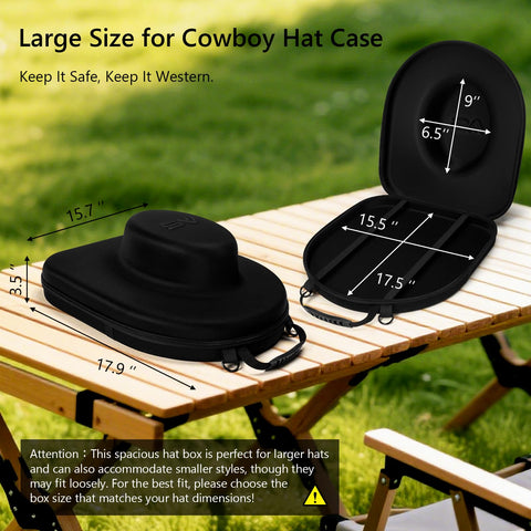 Anysiny open case holding two hats showing organized storage benefit