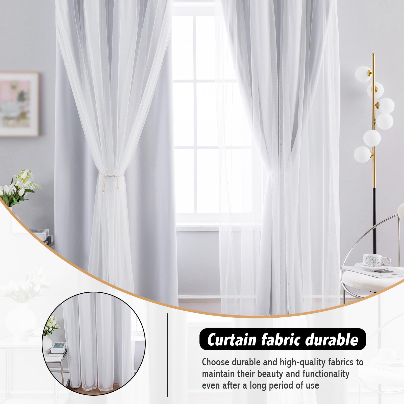 Anytime styled bedroom with curtains creating softer light and cozy ambiance