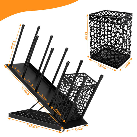 AODPWEN removable basket holding straws and stirrers for quick assembly benefit