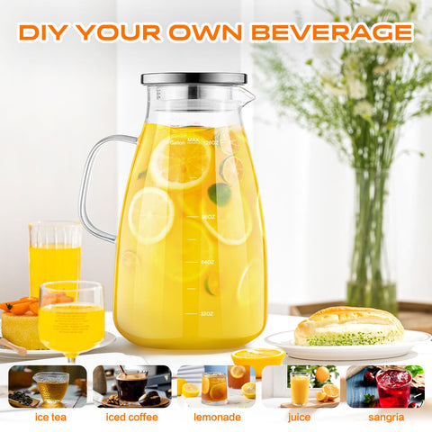 Aofmee pitcher on table with drinks showing entertaining-ready presentation