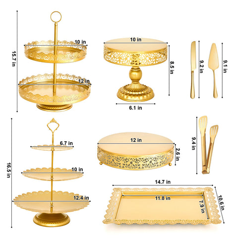 Aofure serving set with knife, server and tongs for convenient serving benefit
