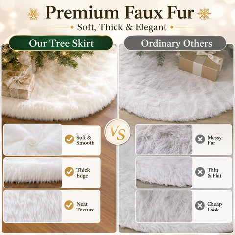 AOGU skirt with gifts showing scale and festive presentation benefits