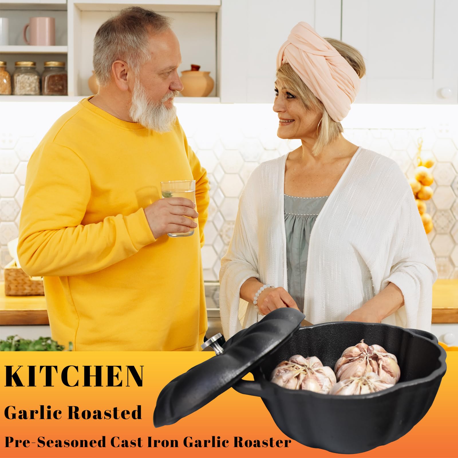 AOKDEER roaster size comparison with utensils, illustrates compact footprint and capacity