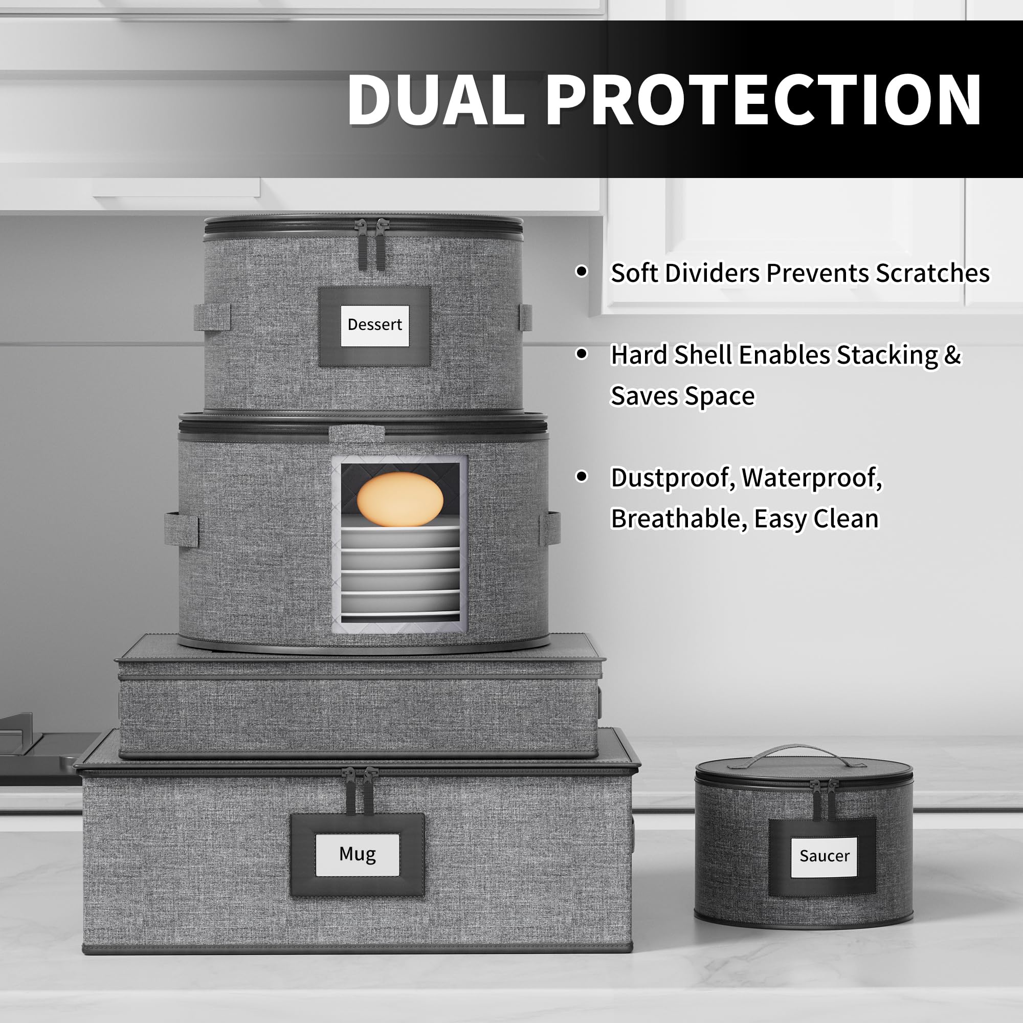 Aokeyee felt divider close-up protecting surfaces and preventing scratches