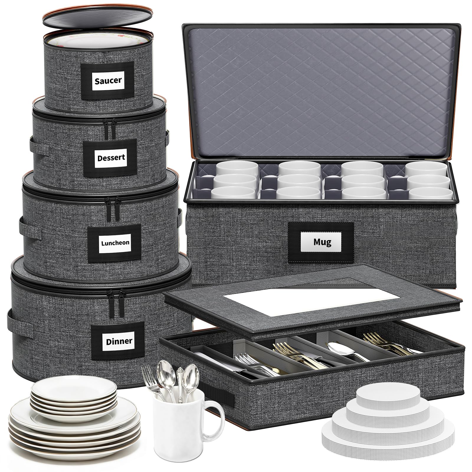 Aokeyee front packaging showing full set and easy storage benefit