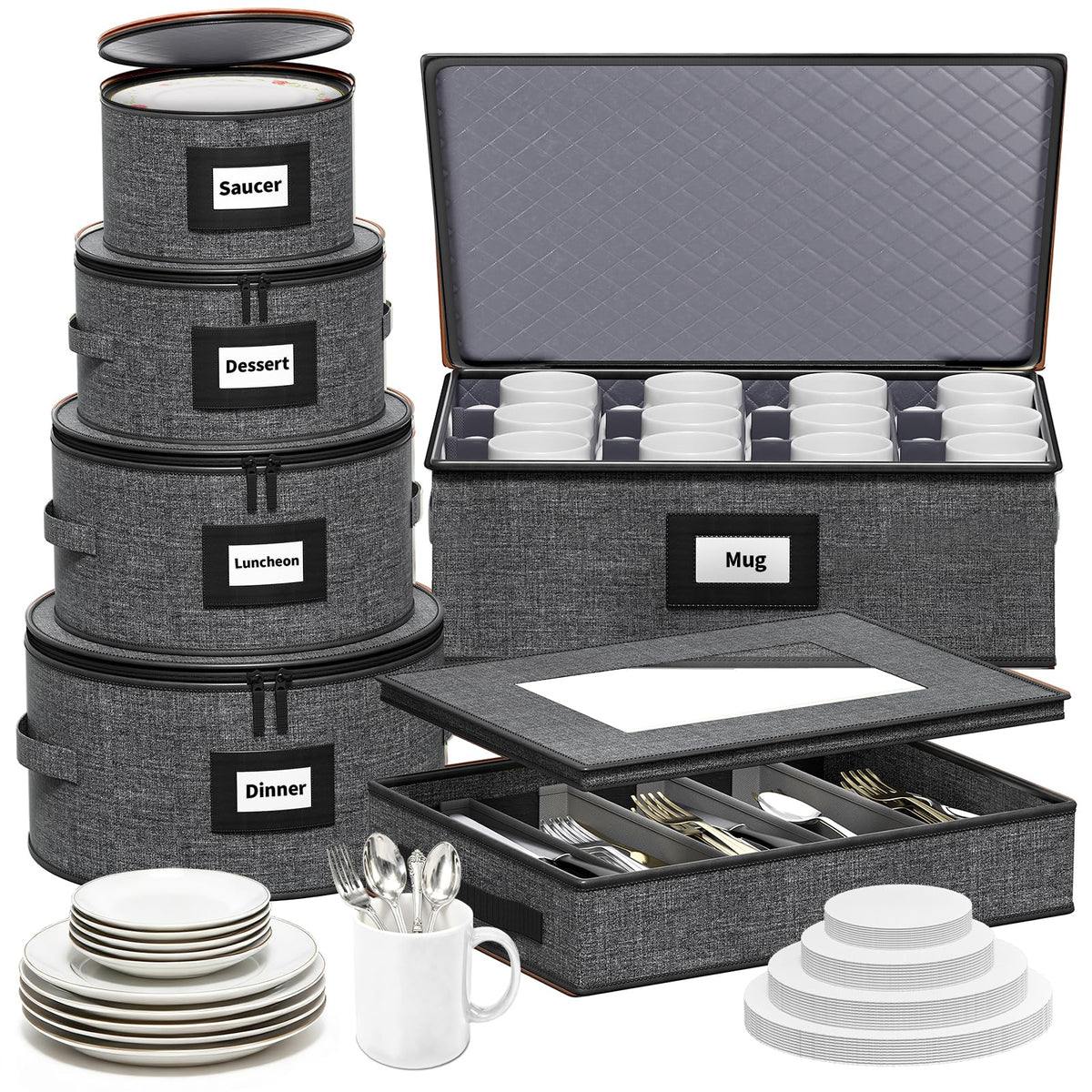 Aokeyee front packaging showing full set and easy storage benefit