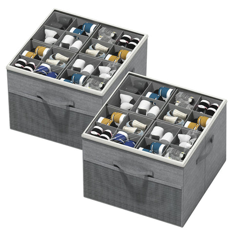 Aokeyee front view showing stacked boxes and neat organization benefit