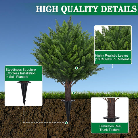 AOKIIE heavy ground spike attached to trunk for secure outdoor anchoring and stability