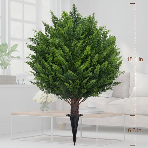 AOKIIE topiary placed in a decorative pot showing easy planter styling