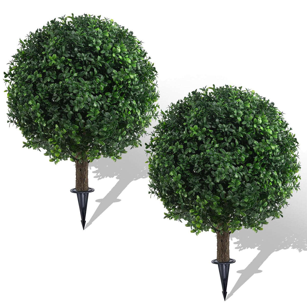AOKIIE front view showing lifelike boxwood bush and instant curb appeal
