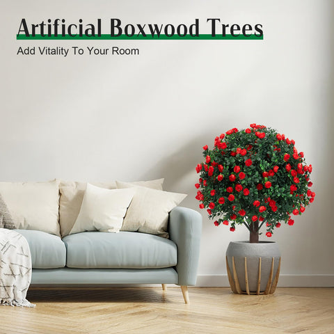 AOKIIE topiary next to a ruler for size comparison benefit: clear scale reference