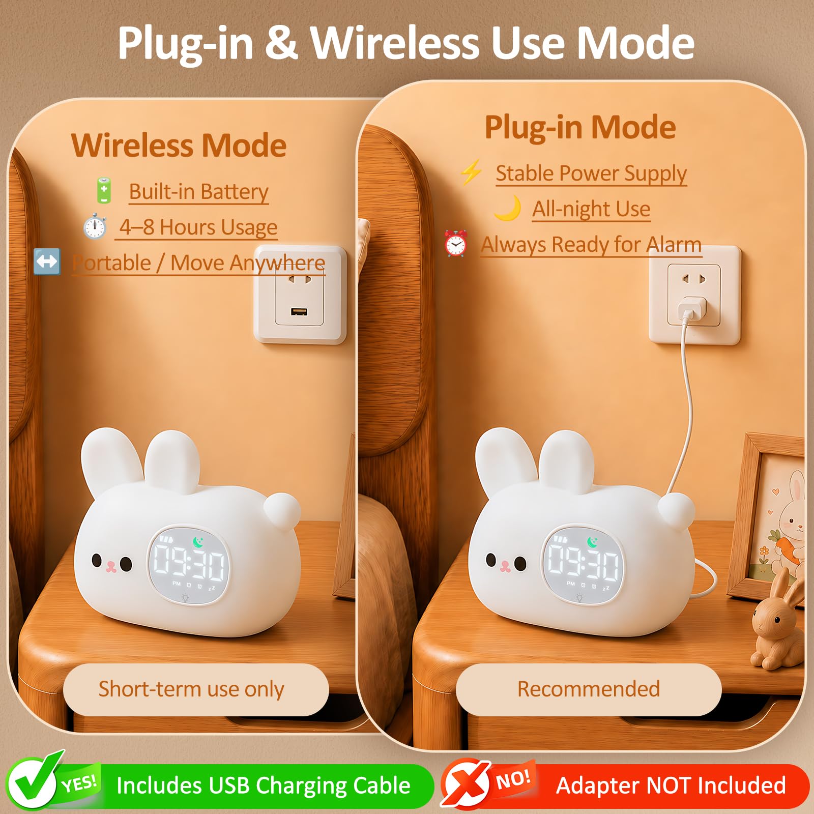 Aokpsrt Bunny in a child’s bedroom demonstrating routine-friendly setup