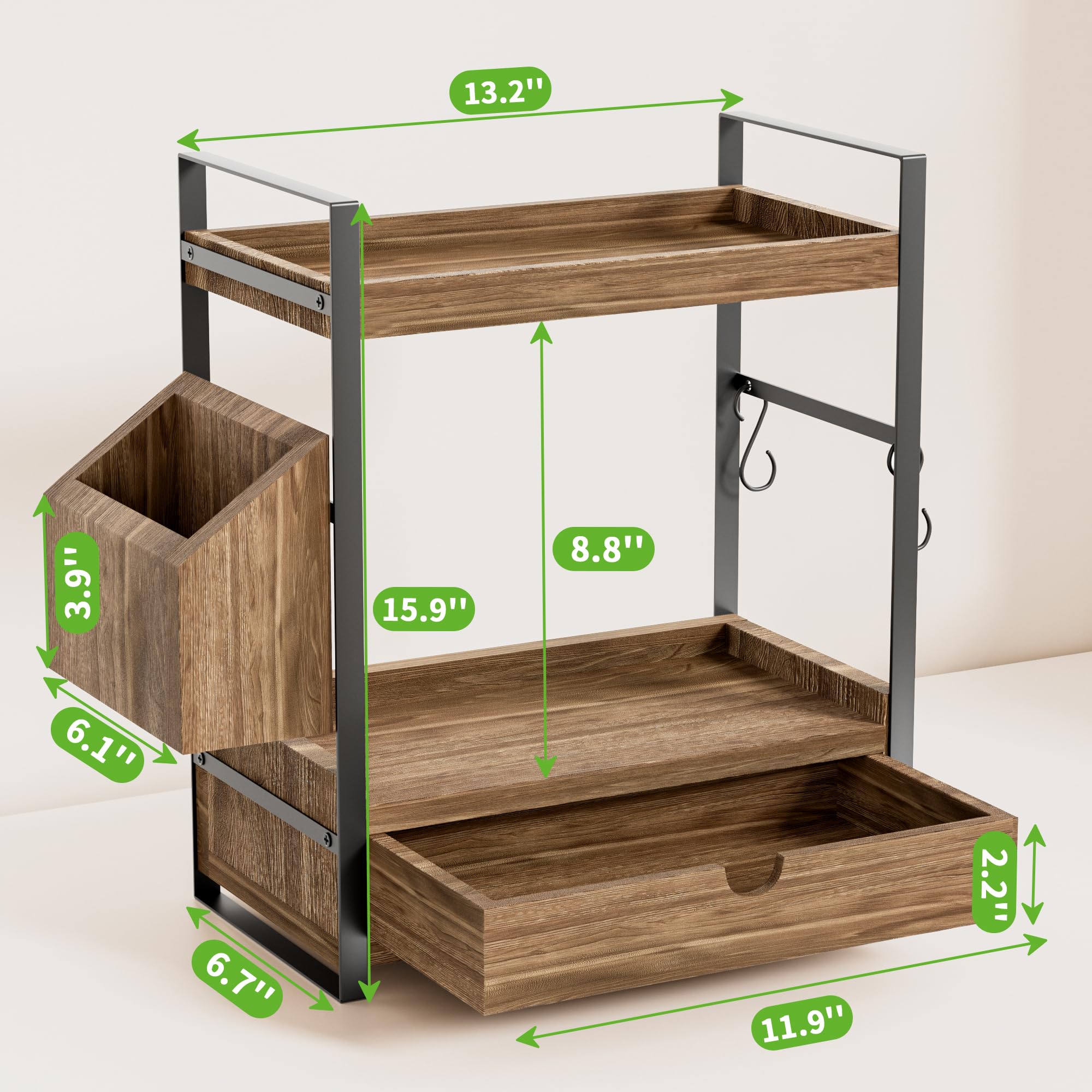 Aollewoiti close-up of drawer illustrating organized small-item benefit