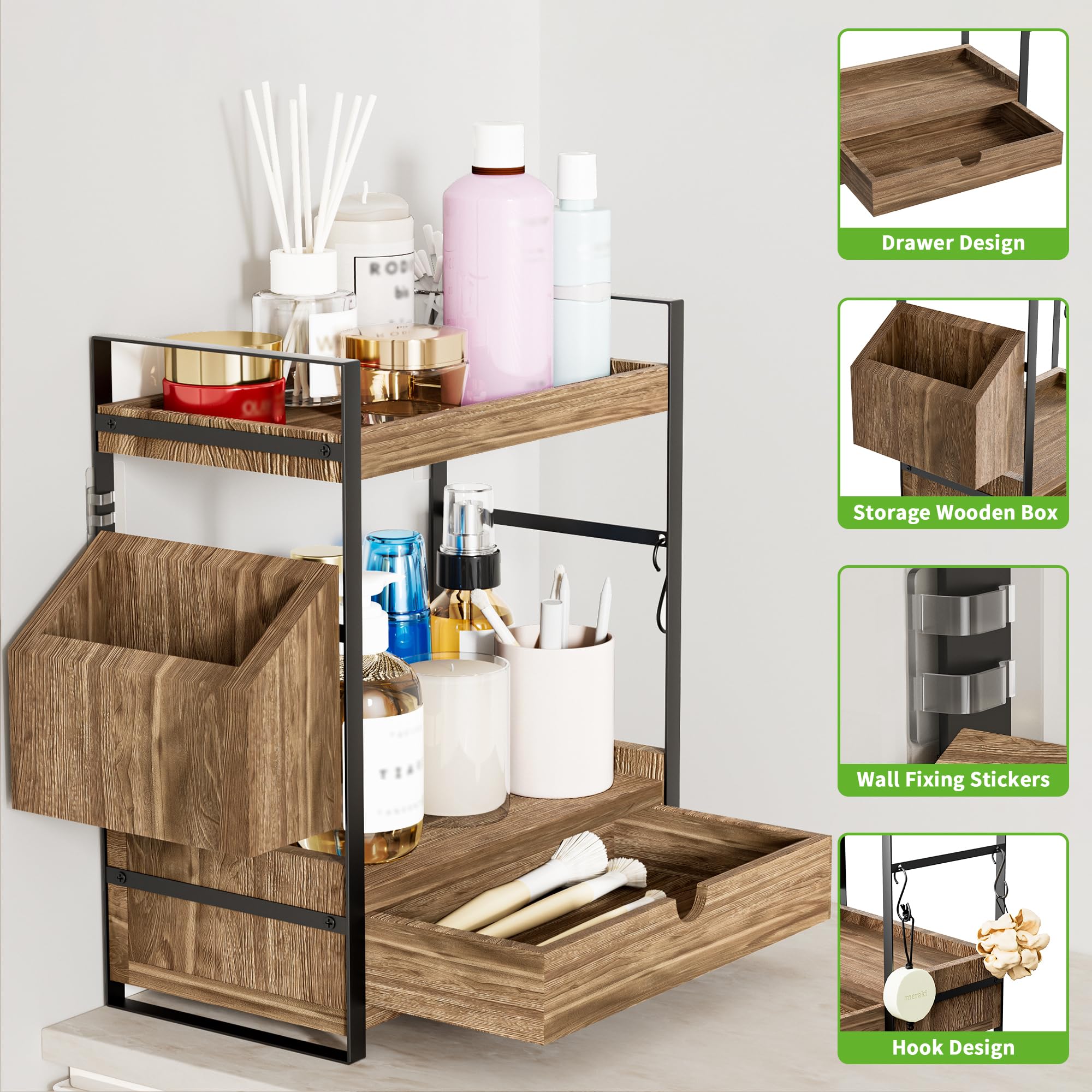 Aollewoiti side basket and hooks showing quick-access benefit