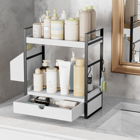 Aollewoiti size scale with bottles demonstrates compact footprint benefit