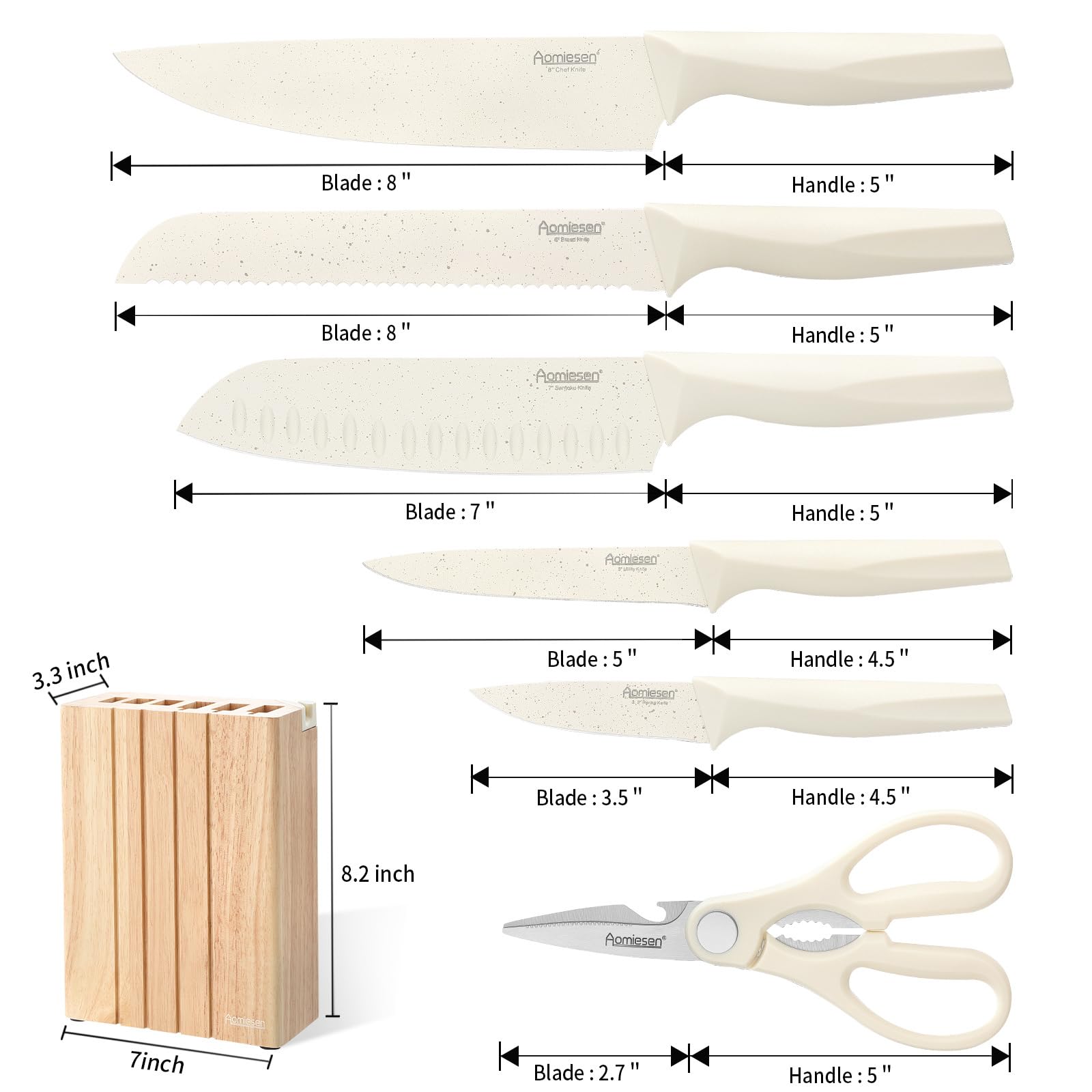 Aomiesen ergonomic handle detail offering non-slip grip and comfort benefit