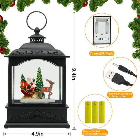 AOMIL lantern on a mantel in holiday setting adding seasonal atmosphere benefit