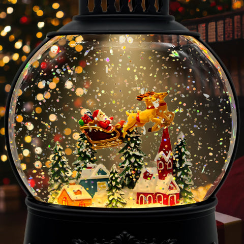 AOMIL lit at night with LEDs creating cozy holiday ambience in room