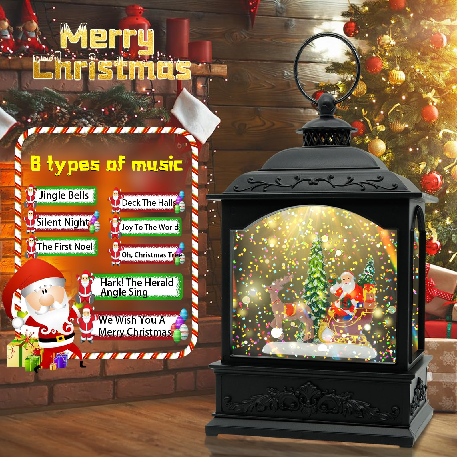 AOMIL LED lights color cycle illuminating globe for vibrant holiday ambiance benefit