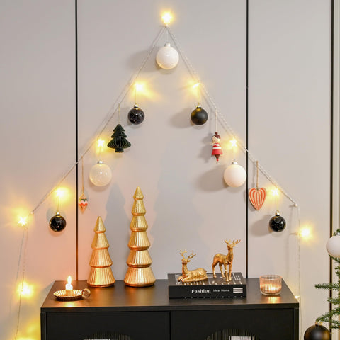 AOMOONOA bauble beside a ruler showing 3.15-inch size for accurate scale reference