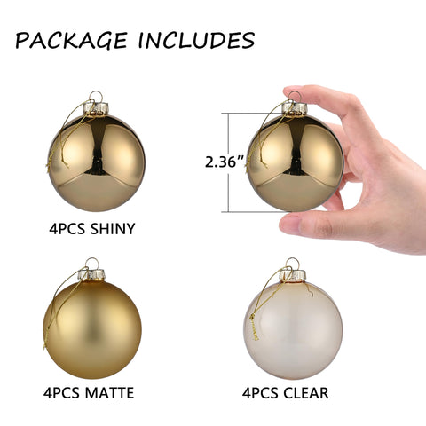 AOMOONOA ornaments hung on tree demonstrating cohesive holiday atmosphere
