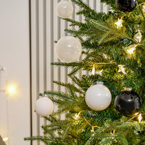 AOMOONOA shiny finish reflecting tree lights to brighten holiday displays