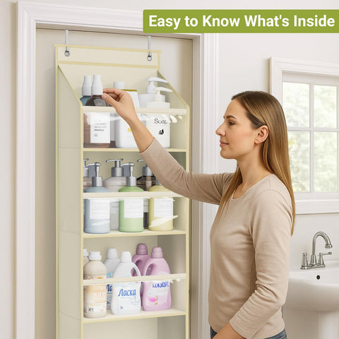 AOODA organizer used in bathroom holding toiletries and keeping counters tidy