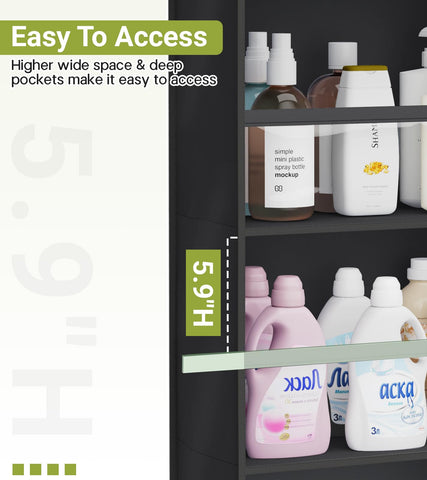 AOODA hanging in nursery storing diapers and bottles to save floor space