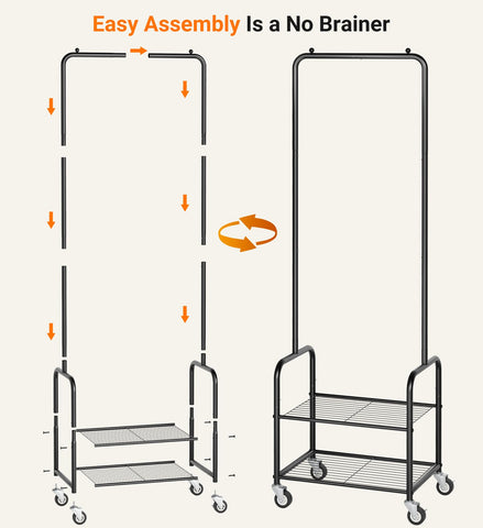 AOODA rack beside a person showing scale and how it fits small rooms