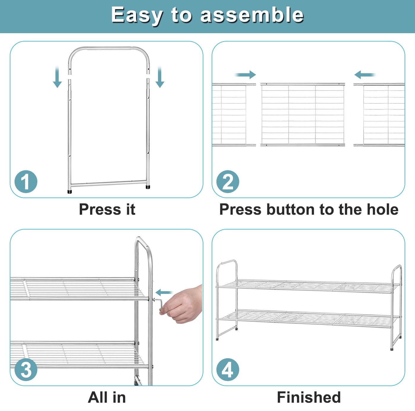 AOODA shoe rack in an entryway scene showing neat arrival zone and easy access