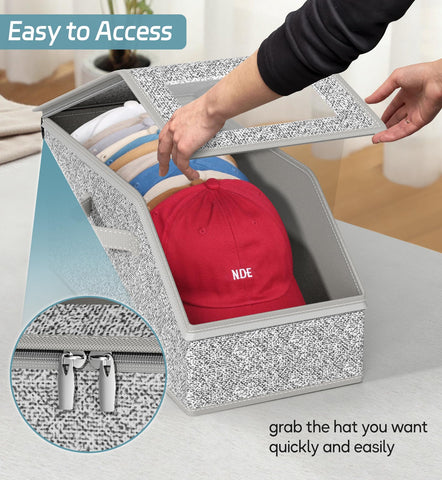 AOODA stacked organizers in a wardrobe saving vertical space