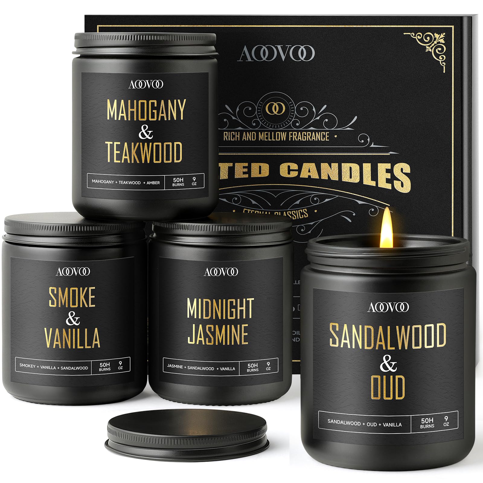 AOOVOO black jar front packaging showcasing premium gift-ready design