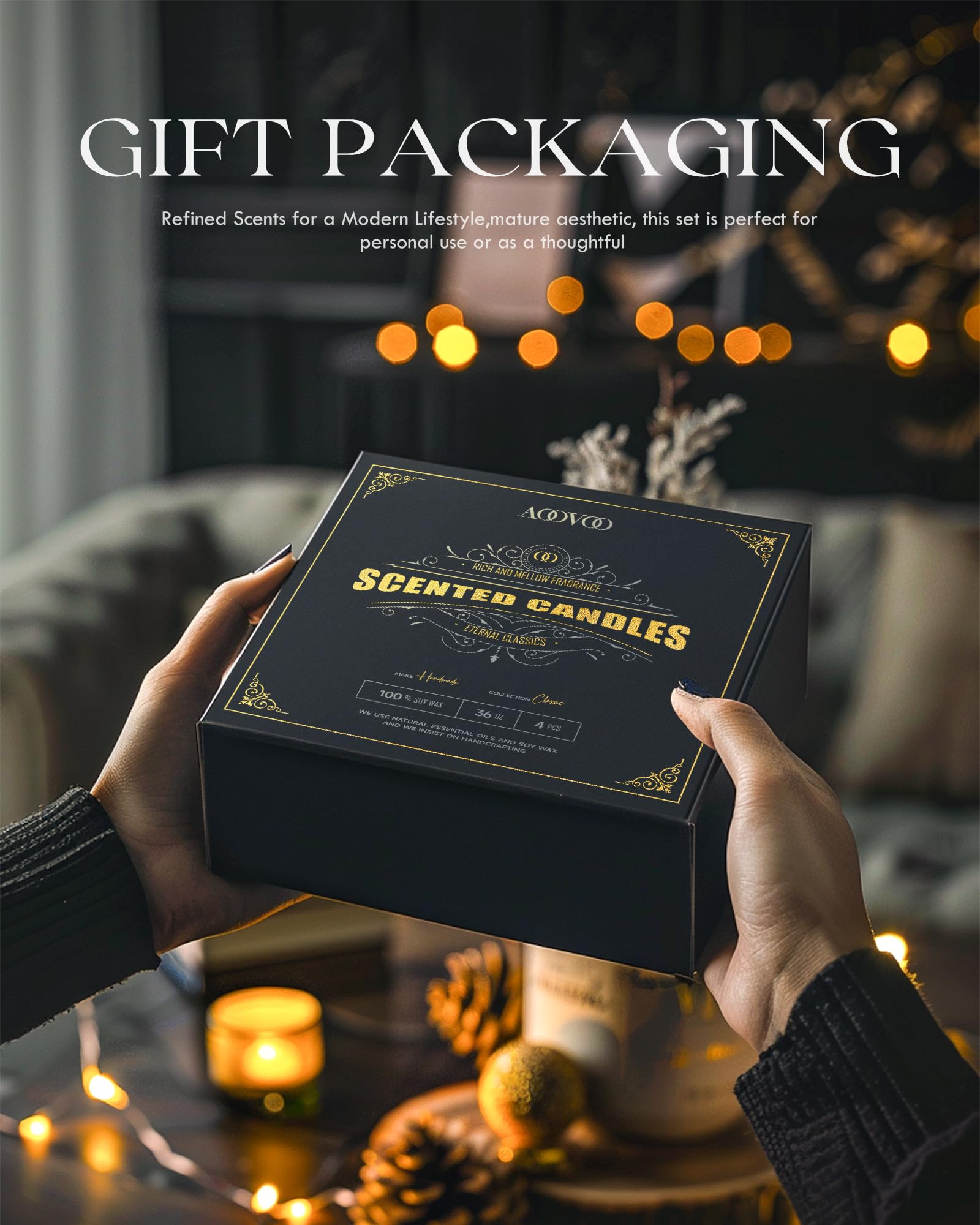 AOOVOO gift box open displaying set and premium presentation benefit