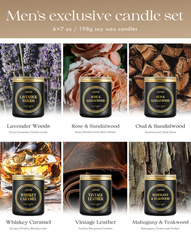 AOOVOO Sandalwood Oud candle lit in a cozy setting adding warm woody ambiance