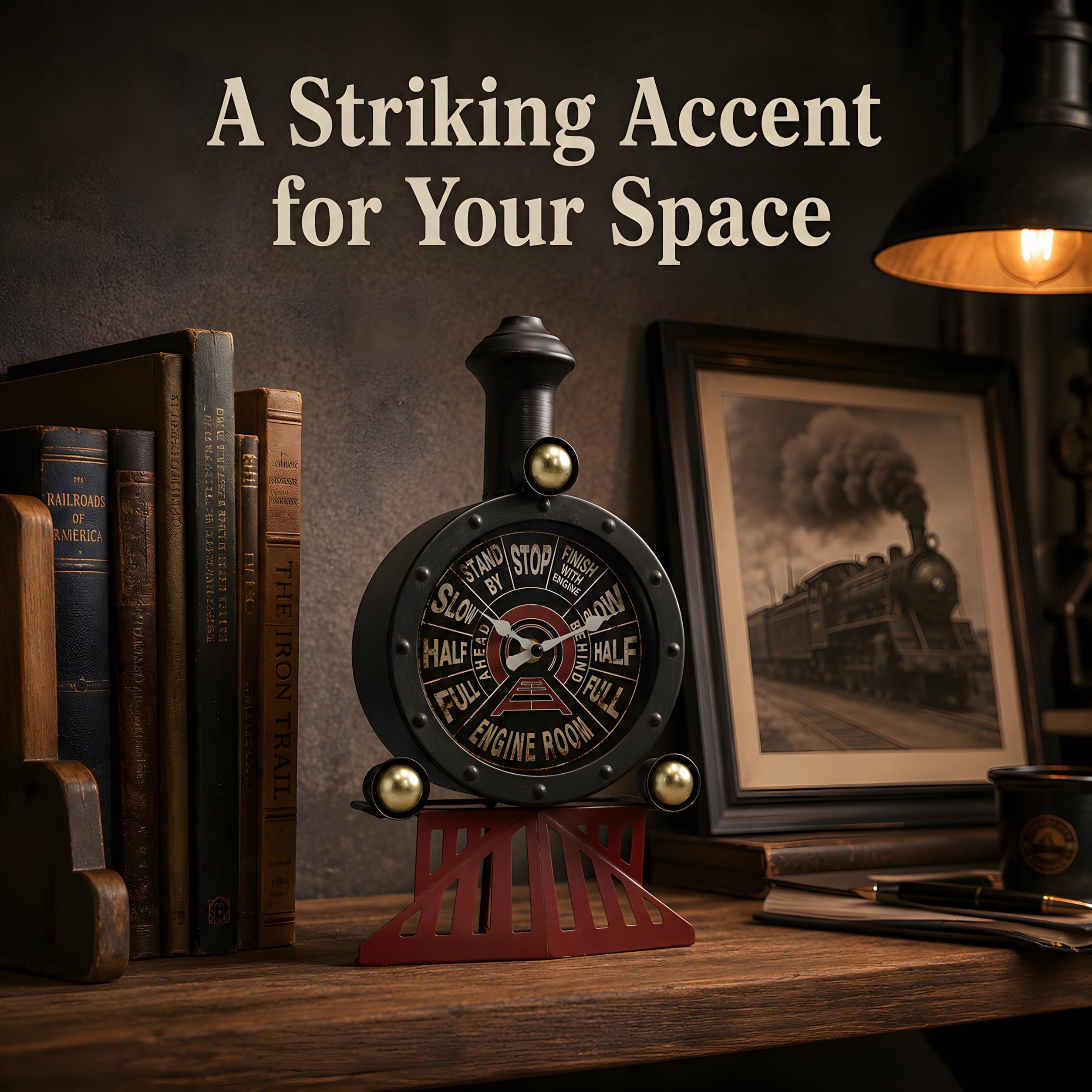 AOROTOE brass accent detail emphasizing warm antique contrast