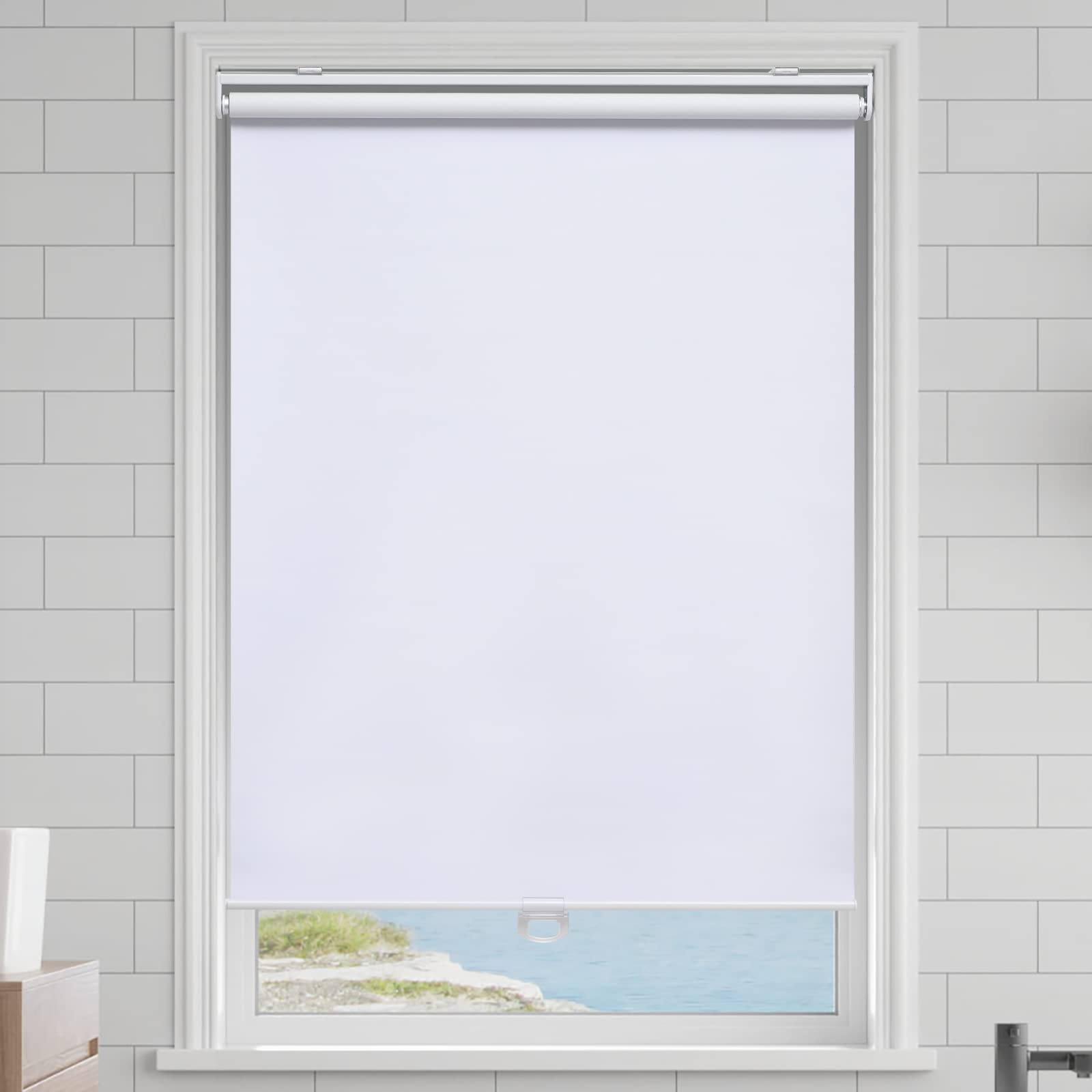 AOSKY close-up of blackout fabric texture highlights thermal insulation benefit