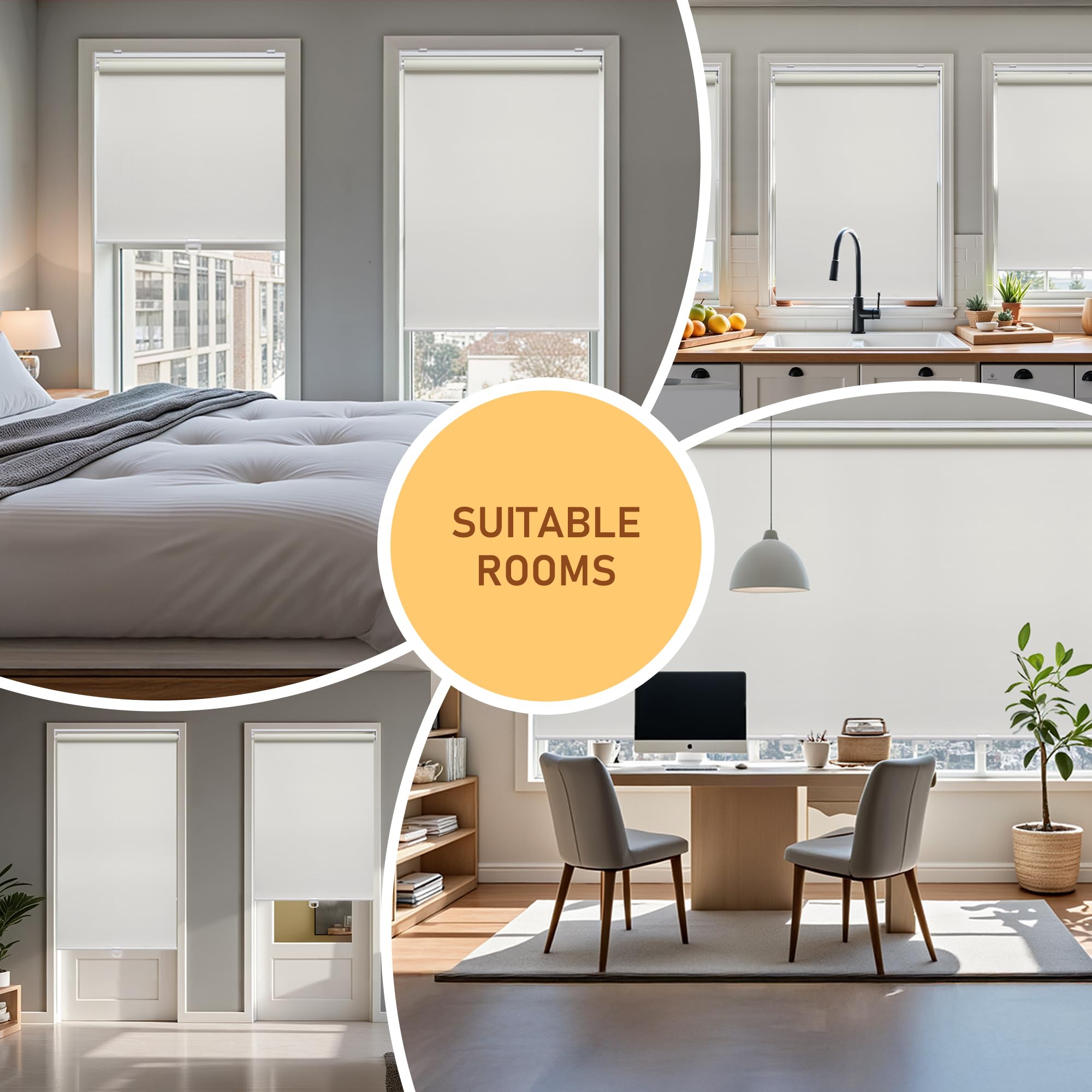 AOSKY rolled-up shade demonstrating compact stowage and neat appearance