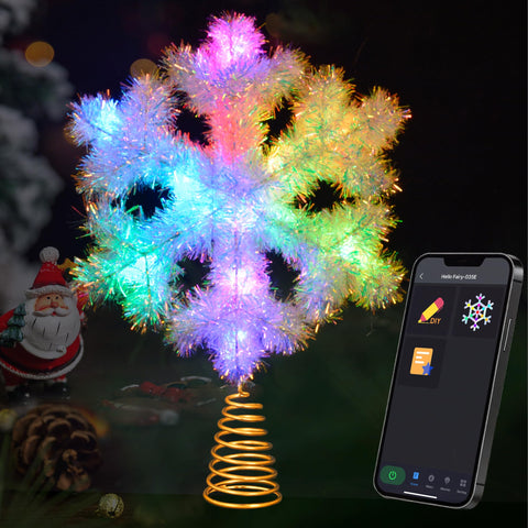 Aoycocr front view showing snowflake topper and packaging, highlighting festive appeal