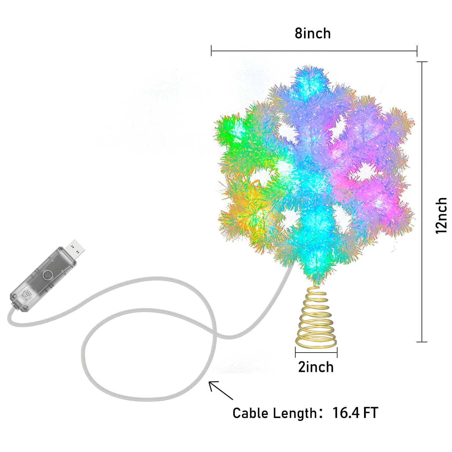 Aoycocr USB cable connected while app controls colors on phone, enabling easy setup