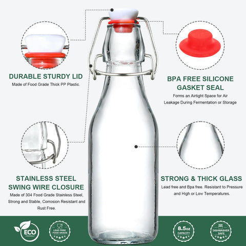 AOZITA bottle held in hand demonstrating 8.5oz size for portion control