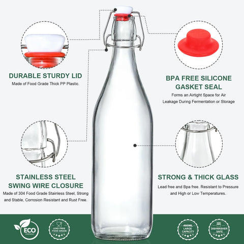 AOZITA thick clear glass detail highlighting durability and safety