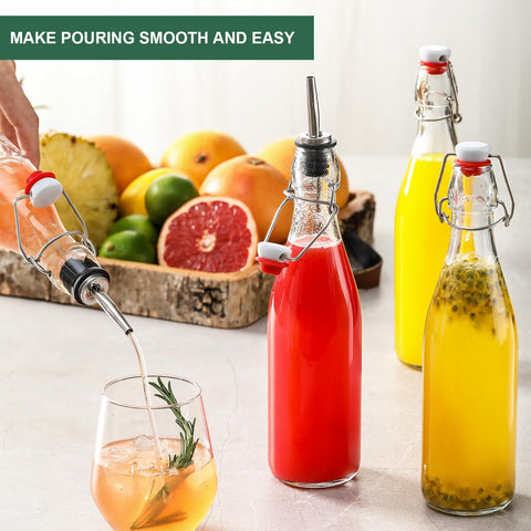 AOZITA bottles filled with kombucha demonstrating carbonation retention