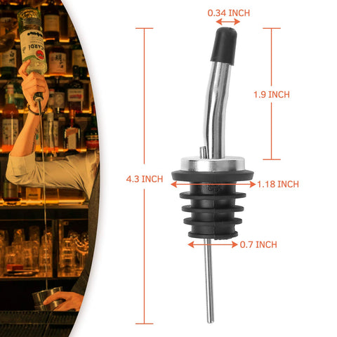 AOZITA close-up of tapered stainless tip, precise steady pour benefit