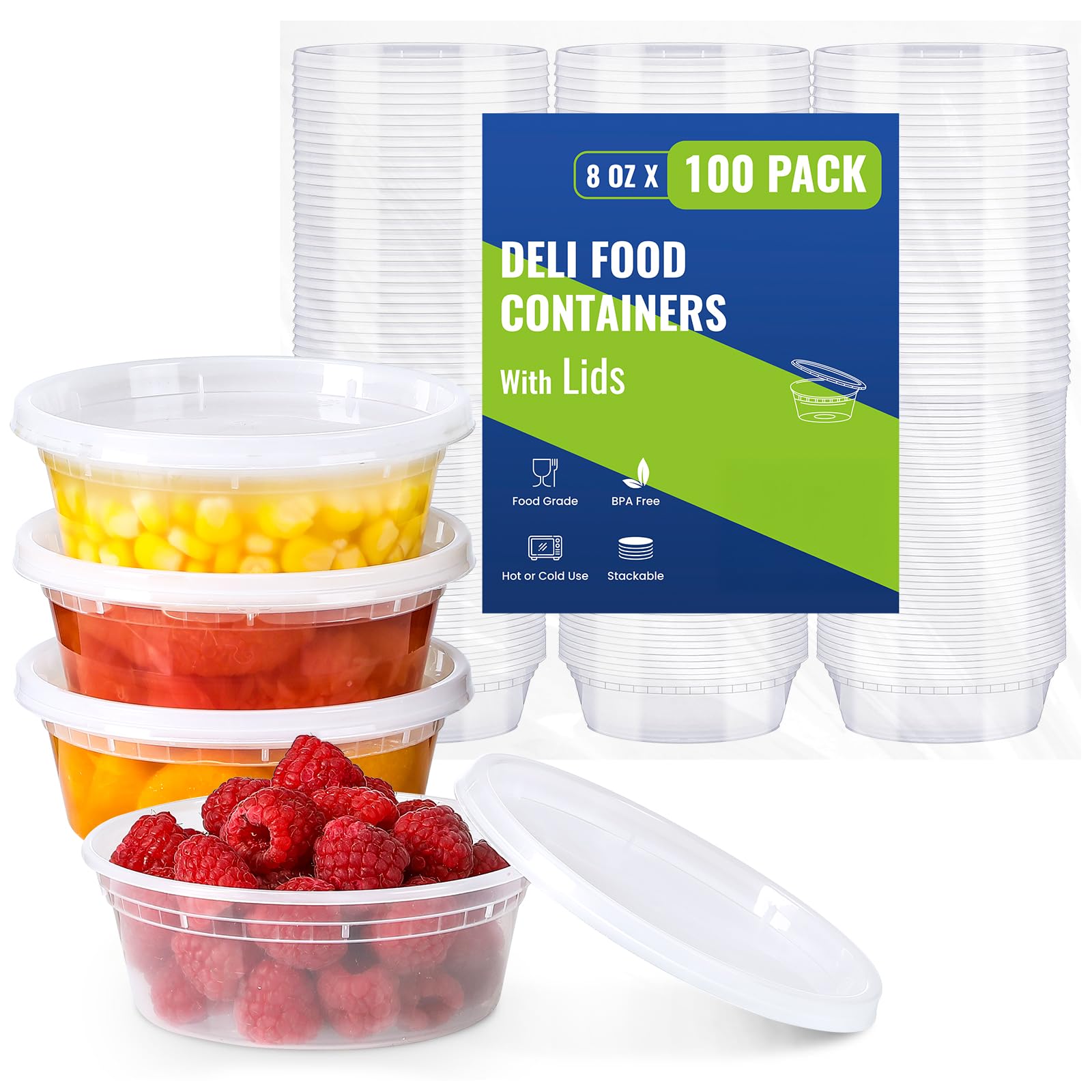 AOZITA front packaging showing 100-count value pack and clear containers for bulk storage